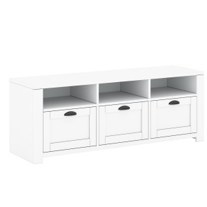 Mobile TV Mone B 3D bianco moderno 150 cm per soggiorno