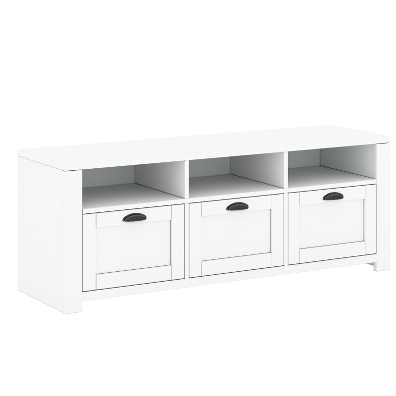 Mobile TV Mone B 3D bianco moderno 150 cm per soggiorno