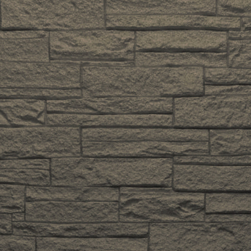 Pannello decorativo effetto pietra mattoni 3D grigio ardesia