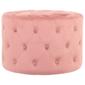 Pouf Camilla rosa chiaro 60x42 - elegante, comodo e versatile