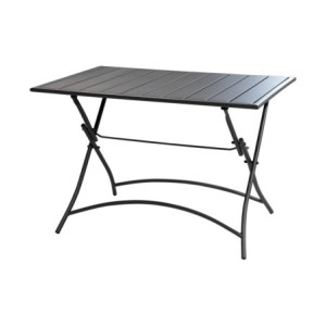 Tavolo rettangolare pieghevole 110x70 acciaio - pratico e robusto