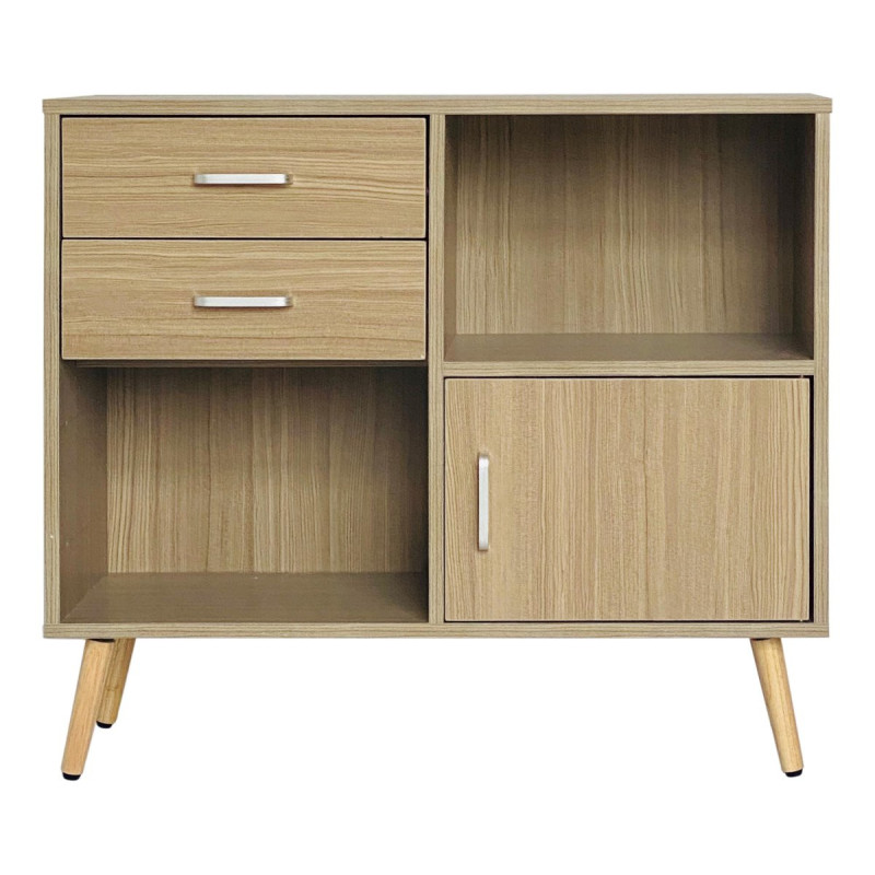 Madia Phoenix Legno Marrone 80x30x70cm: Compatta e Moderna