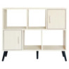 Mobiletto Phoenix Bianco/Legno 90x30x75cm: Stile e Praticità