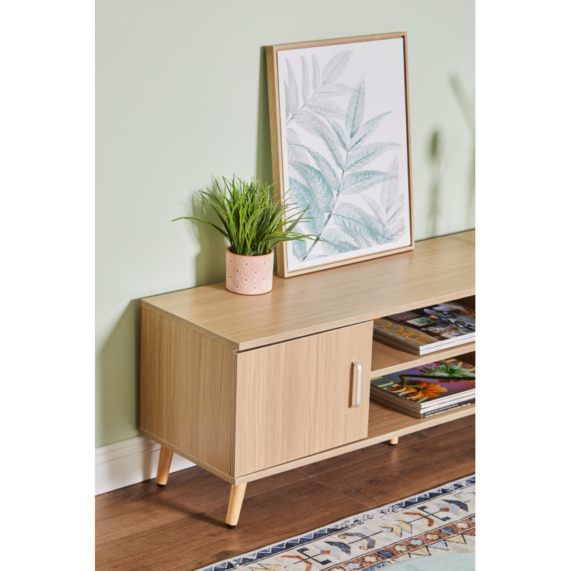 Porta TV Phoenix Legno Marrone 120x33x40cm: Stile e Funzionalità