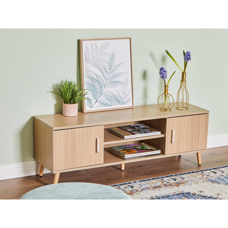 Porta TV Phoenix Legno Marrone 120x33x40cm: Stile e Funzionalità