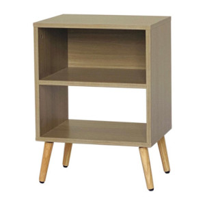 Comodino Phoenix Legno Marrone 40x30x55cm: Eleganza Compatta