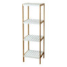 Scaffale Axis 34x33x110cm Bamboo Bianco/Naturale: Versatilità e Stile