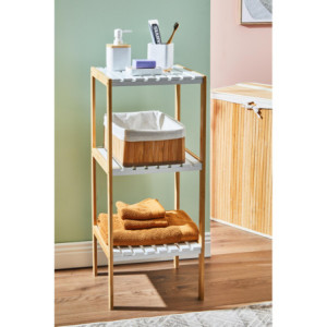 Zoom Scaffale Axis 34x33x110 Bamboo Bianco/naturale