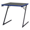 Scrivania Gaming Flame Nera/Blu 80x50x75cm: Design e Comfort