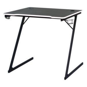Scrivania Gaming Flame Nera/Bianca 80x50x75cm: Design e Comfort