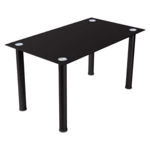Tavolo Willow Nero 140x80x75cm: Design Moderno e Robusto