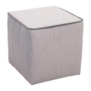 Pouf Zeno Velluto Grigio/Antracite: Stile e Comfort Moderno