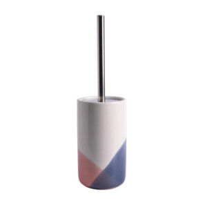 Porta Scopino WC Joker Ceramica Rosa/Blue