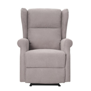Poltrona Relax Maribel Poliestere Tortora Reclinabile Manuale