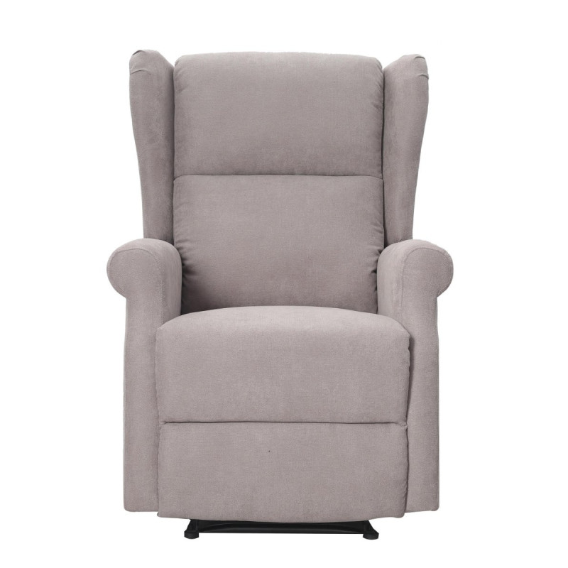 Poltrona Relax Maribel Poliestere Tortora Reclinabile Manuale