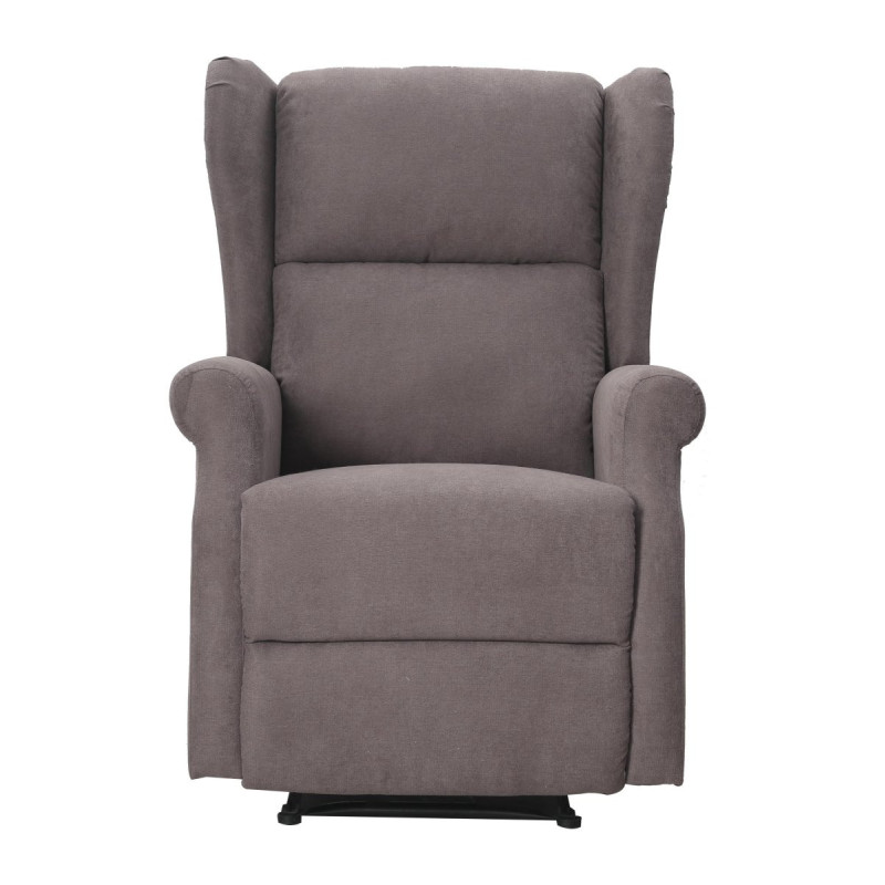 Poltrona Relax Maribel Poliestere Marrone Reclinabile Manuale
