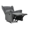 Poltrona Relax Maribel Poliestere Grigio Scuro Reclinabile Manuale