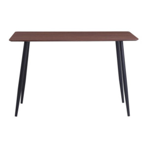 Tavolo Edith MDF Marrone Gambe Nere 120x70x75cm