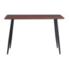 Tavolo Edith MDF Marrone Gambe Nere 120x70x75cm