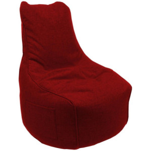 Poltrona Sacco Milly Tessuto Rosso 65x65x95cm