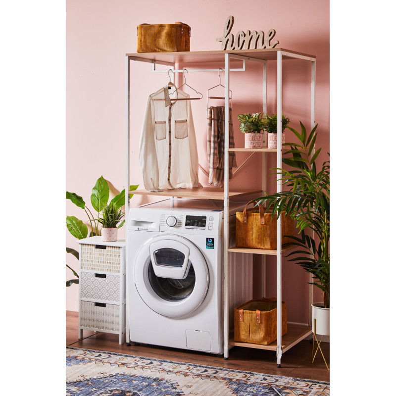 mobile lavatrice 100 cm naturale | levante shop