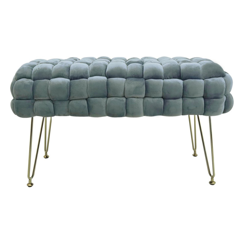 Cassapanca Intrecciata Giselle Grigio 76x38x42,5cm