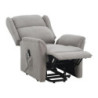 Poltrona Relax 2 Motori Thelma Tessuto Grigio Medio