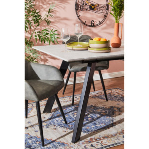 Zoom Tavolo Allungabile Wilder Xl Grigio Pietra Venato Bianco 180(220)*90*76cm