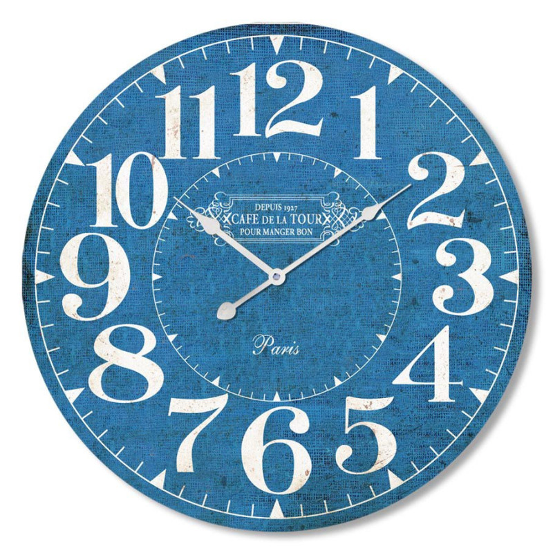 Orologio da Parete Celine Blu 58cm in MDF