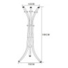 Appendiabiti Reed Metallo Tortora 40x59x184cm
