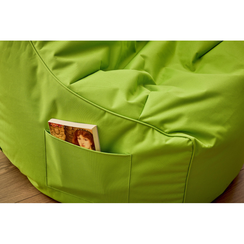 Poltrona Sacco Layla Verde Acido 65x65x95cm in Nylon PVC