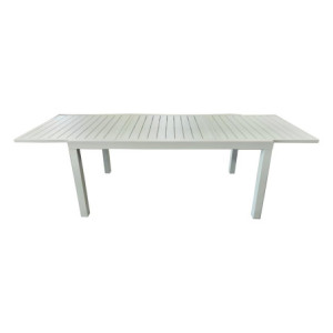 Tavolo Alluminio Allungabile Cardiff Bianco 160/240x90x73cm