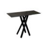Consolle Astor 100x40 Ceramica Amica Nero Marmorizzato