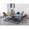 Tavolo Ryder 140/200x90 Ceramica Grigio Marmorizzato Lucido