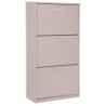 Scarpiera 3 Ante in Melamina Tortora 60x24x115 cm