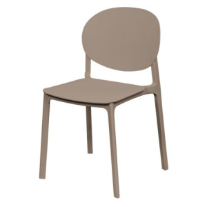 Sedia in PP Eloise Tortora 47,5x57x79 cm