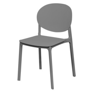Sedia Eloise in PP Grigio 47,5x57x79 cm