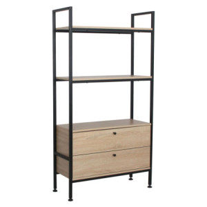 Libreria Hamilton 2 Mensole 2 Cassetti 78x30x147 cm