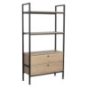 Libreria Hamilton 2 Mensole 2 Cassetti 78x30x147 cm