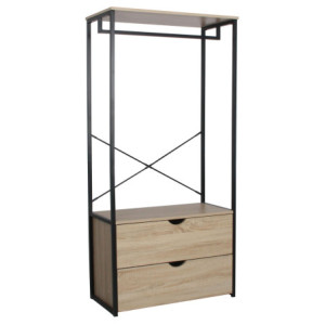 Appendiabiti Hamilton con 2 Cassetti 80x40x166,8 cm