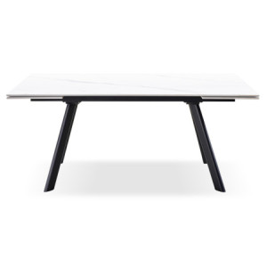 Tavolo Allungabile Trevor 160/240x90x75 cm Bianco Marmorizzato