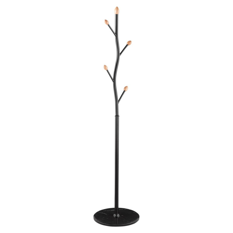 Appendiabiti Roland Metallo Nero 37x37x170 cm