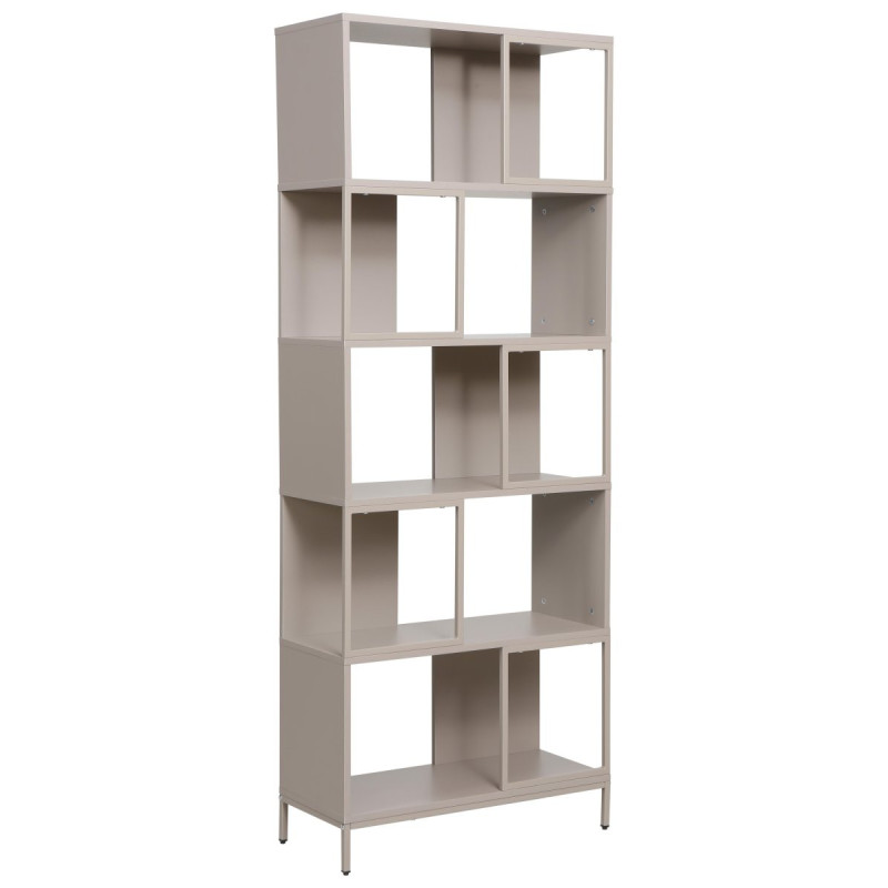 Libreria Conrad 70x30x180 cm Colore Tortora