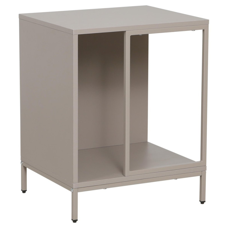 Comodino Conrad Tortora 48x40x60 cm Moderno e Capiente