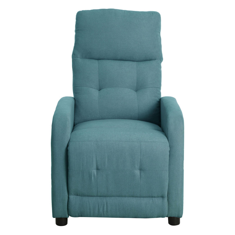 Poltrona Relax Emily Tessuto Poliestere Blu Avio