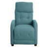 Poltrona Relax Emily Tessuto Poliestere Blu Avio