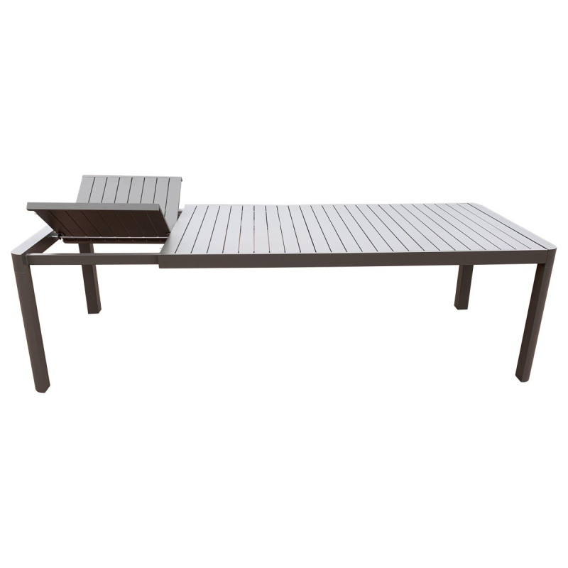 Tavolo Dublin Bianco Alluminio Allungabile 180-240x100 cm
