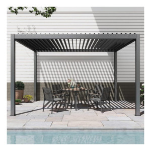 Pergola Vega Grigia 292x392x240 cm Design Moderno da Giardino