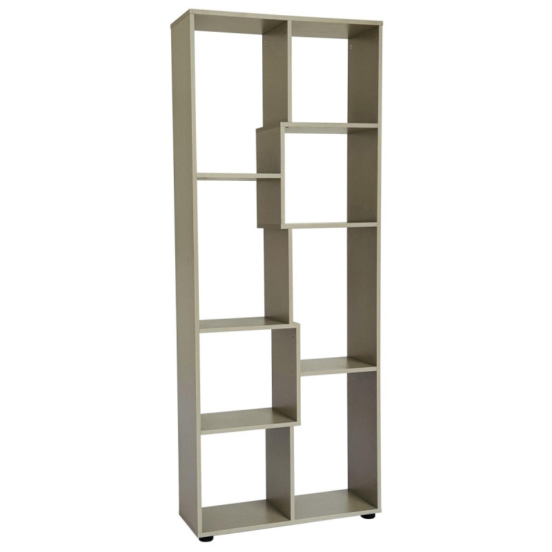 Libreria Ripiani Sfalsati 70x24x178 cm Melamina Quercia Design