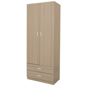 Armadio 2 Ante 2 Cassetti 60x52x180 cm Design Moderno